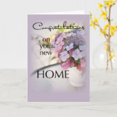 Herzlichen Glückwunsch Neue Zuhause, Blume Karte (Gelbe Blume)