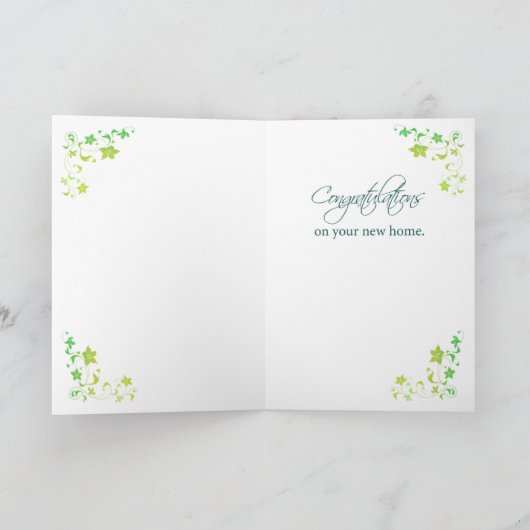 Herzlichen Glückwunsch Neue Zuhause, Christenzentr Karte (Innenseite)