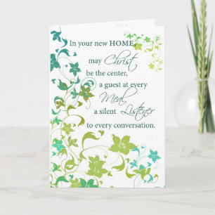 Herzlichen Glückwunsch Neue Zuhause, Christenzentr Karte