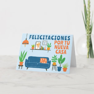 Herzlichen Glückwunsch Neue Zuhause FELICITACIONIO Karte