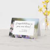 Herzlichen Glückwunsch Neue Zuhause Foto Business  Karte (Gelbe Blume)