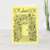 Herzlichen Glückwunsch Neue Zuhause Garden Door Cu Karte (Vorderseite)