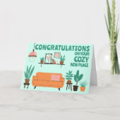 Herzlichen Glückwunsch Neue Zuhause Gemütliches Ni Karte (Vorderseite)