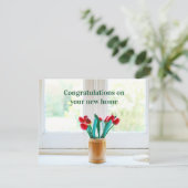 Herzlichen Glückwunsch Neue Zuhause Housewärme Karte (Stehend Vorderseite)