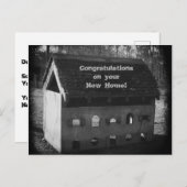 Herzlichen Glückwunsch neue Zuhause Postkarte (Vorne/Hinten)