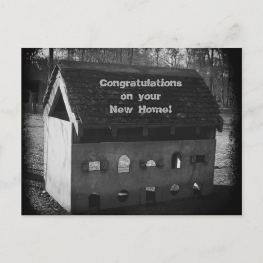 Herzlichen Glückwunsch neue Zuhause Postkarte (Vorderseite)