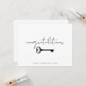 Herzlichen Glückwunsch Neue Zuhause Real Anwesen Karte (Vorderseite/Rückseite Beispiel)