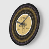 Herzlichen Glückwunsch Neuem Ordainment Geschenk Große Wanduhr (Winkel)