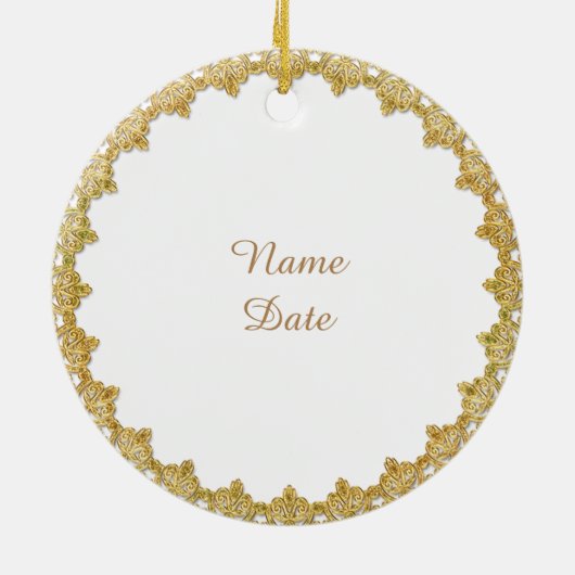 Herzlichen Glückwunsch Neuem Ordainment Geschenk Keramikornament (Hinten)