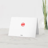 Herzlichen Glückwunsch neuer Baby Boy mit Teddy Be Karte (Rückseite)