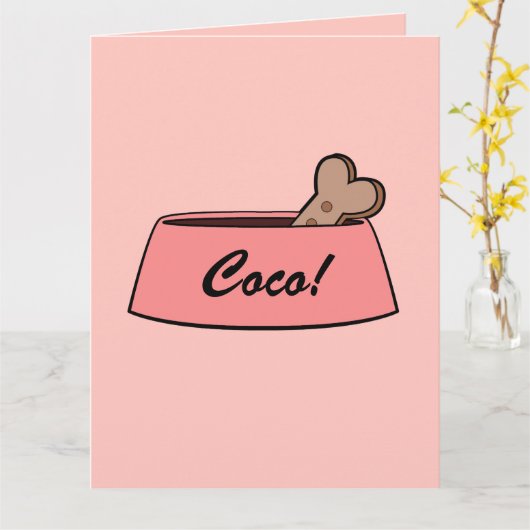 Herzlichen Glückwunsch Neuer Dogenname Anpassbare  Karte (Gelbe Blume)