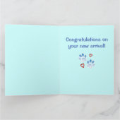 Herzlichen Glückwunsch Neuer Dogenname Anpassbare Karte (Innenseite)