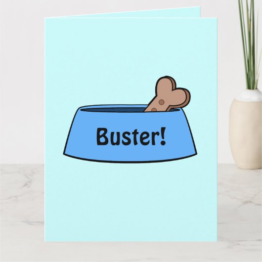 Herzlichen Glückwunsch Neuer Dogenname Anpassbare Karte (Vorderseite)