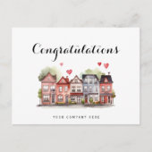 Herzlichen Glückwunsch Neuer Hausbesitzer Real Anw Postkarte (Vorderseite)