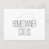 Herzlichen Glückwunsch Neuer Hausbesitzer Real Anw Postkarte (Vorderseite)