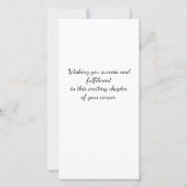 Herzlichen Glückwunsch Neuer Job Moderne elegante  (Rückseite)