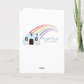 Herzlichen Glückwunsch Neuer Mops in Colors Karte (Rückseite)