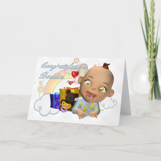 Herzlichen Glückwunsch neues Baby Gay/lesbisch Karte (Vorderseite)