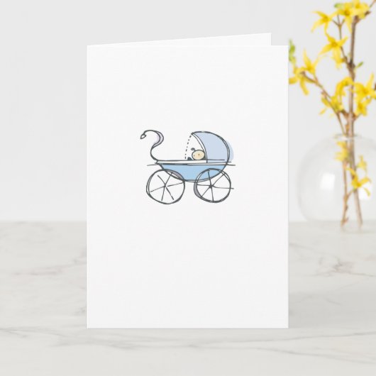 Herzlichen Glückwunsch! Neues Baby Karte (Gelbe Blume)