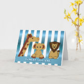 Herzlichen Glückwunsch, New Baby Boy Karte (Gelbe Blume)