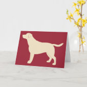 Herzlichen Glückwunsch New Labrador Retriever Karte (Gelbe Blume)