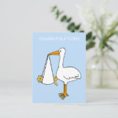 Herzlichen Glückwunsch New Pet Cat Kitten Cartoon Postkarte (Stehend Vorderseite)