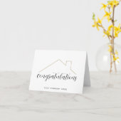 Herzlichen Glückwunsch New Zuhause Real Anwesen Karte (Gelbe Blume)