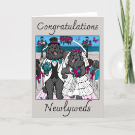 Herzlichen Glückwunsch Newly Weds (innen leer) Feiertagskarte