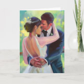 Herzlichen Glückwunsch Newlyweds | Couple Dancing Karte (Vorderseite)