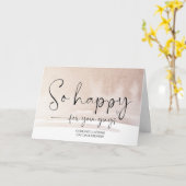 Herzlichen Glückwunsch Niedlich Hochzeit Verlobung Karte (Gelbe Blume)