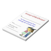 Herzlichen Glückwunsch! Notizblock (Rotiert)