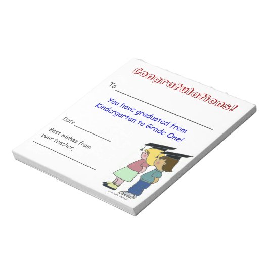 Herzlichen Glückwunsch! Notizblock (Rotiert)