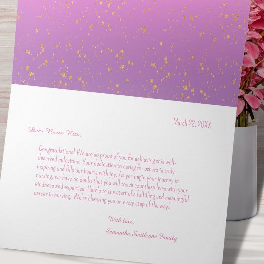 Herzlichen Glückwunsch Nurse Abschluss Card Karte