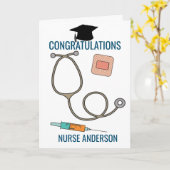 Herzlichen Glückwunsch Nurse Graduate Karte (Gelbe Blume)