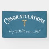 Herzlichen Glückwunsch Nurse Practioner Blue Medic Banner (Horizontal)