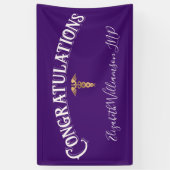 Herzlichen Glückwunsch Nurse Practioner Medical Gr Banner (Vertikal)