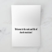 Herzlichen Glückwunsch Orgelkarte Karte (Innenseite)