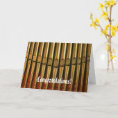 Herzlichen Glückwunsch Orgelkarte Karte (Gelbe Blume)