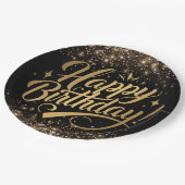 Herzlichen Glückwunsch Pappteller (Schrägansicht)