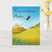 Herzlichen Glückwunsch Pastor Karte (Gelbe Blume)