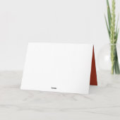 Herzlichen Glückwunsch Peach Coral und Scarlet Abs Karte (Rückseite)