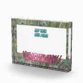 Herzlichen Glückwunsch Peacock F. Pink Cust. Fotob Fotoblock (Rechts)