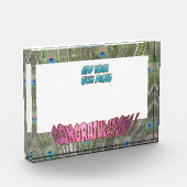 Herzlichen Glückwunsch Peacock F. Pink Cust. Fotob Fotoblock (Links)