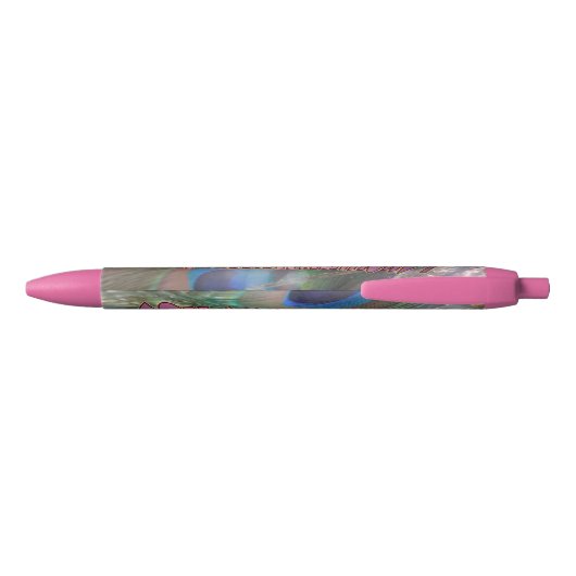 Herzlichen Glückwunsch Peacock Pink Abschluss Pen Kugelschreiber (Rückseite)