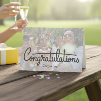 Herzlichen Glückwunsch Personalisiert Card Karte