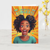 Herzlichen Glückwunsch Phantastisch Job African Am Karte (Gelbe Blume)