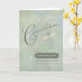 Herzlichen Glückwunsch Pharmakodynamik mit Namen Karte (Gelbe Blume)