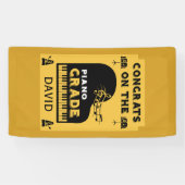 Herzlichen Glückwunsch Piano Music Exise Banner (Horizontal)