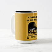 Herzlichen Glückwunsch Piano Music Exise Zweifarbige Tasse (Vorderseite Links)