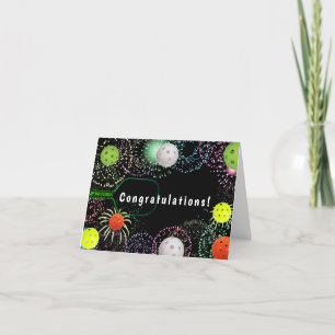 Herzlichen Glückwunsch Pickleball Player! Dankeskarte